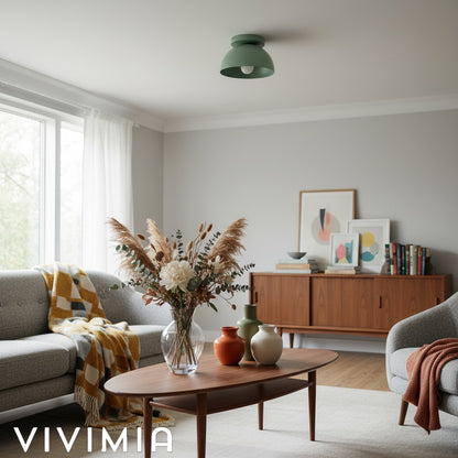 Metio Dome Minimalist Ceiling Light Modern Design for Bedrooms & Hallways