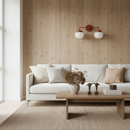 Opalume Glass Vanity Light – Vintage-Inspired Design – Perfect for Bathroom & Powder Room