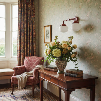 Opalume Glass Vanity Light – Vintage-Inspired Design – Perfect for Bathroom & Powder Room