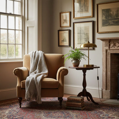 Rayla Vintage Modern Scallop Ceiling Light – Ambient Glow – Living Room & Bedroom