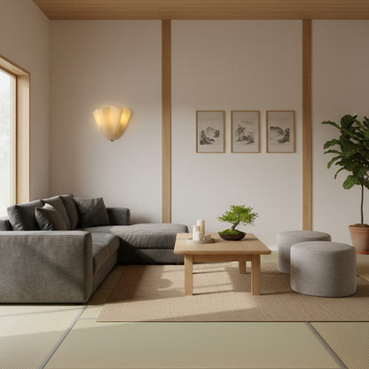 Bellina Handcrafted Glass Floral Wall Lamp – Modern Accent for Bedroom