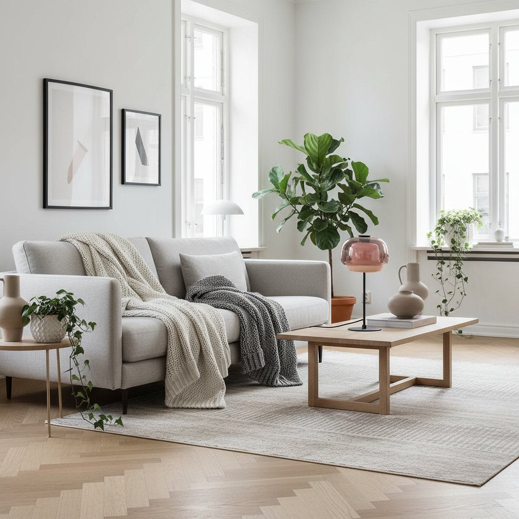 Clinco Sculptural Double-Layer Glass Table Lamp – Modern Style – Living Room Accent