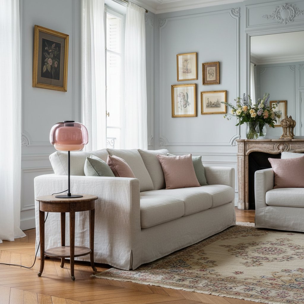 Clinco Sculptural Double-Layer Glass Table Lamp – Modern Style – Living Room Accent