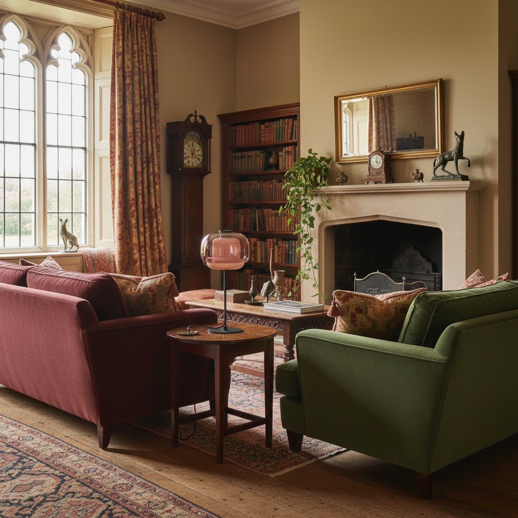 Clinco Sculptural Double-Layer Glass Table Lamp – Modern Style – Living Room Accent