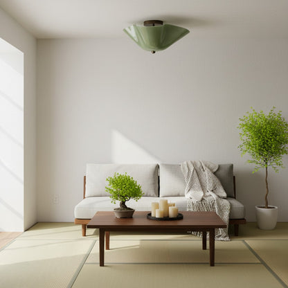 Bellina Warm Glow Sculptural Ceiling Light for Low Ceiling Areas