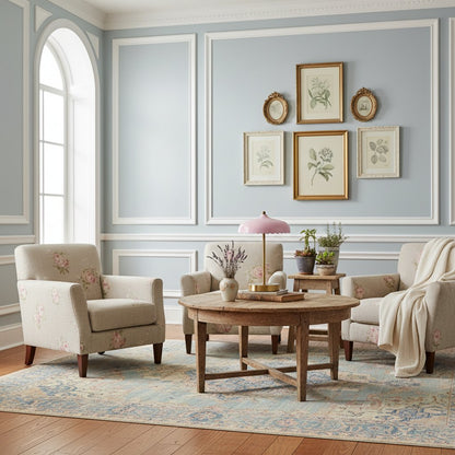 Rayla Vintage Modern Scallop Ceiling Light – Ambient Glow – Living Room & Bedroom