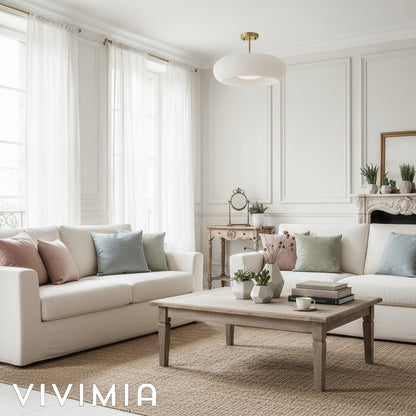 LumaDisc Disc-Shaped Glass Ceiling Lamp Bauhaus Style for Living & Dining Spaces