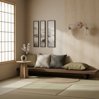 Tierlux Glass Colorful Geometric Art Deco Wall Sconce – Modern Vanity Light for Bathrooms