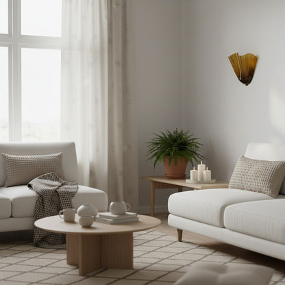 Bellina Handcrafted Glass Floral Wall Lamp – Modern Accent for Bedroom