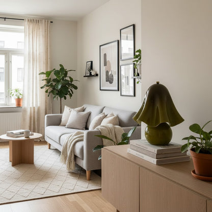 Bellina Elegant Glass Table Lamp – Sleek Design for Bedside or Desk