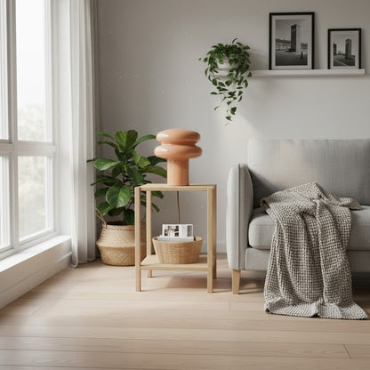 Soft Glow Opal Glass Table Lamp – Contemporary Mushroom Design for Cozy Spaces