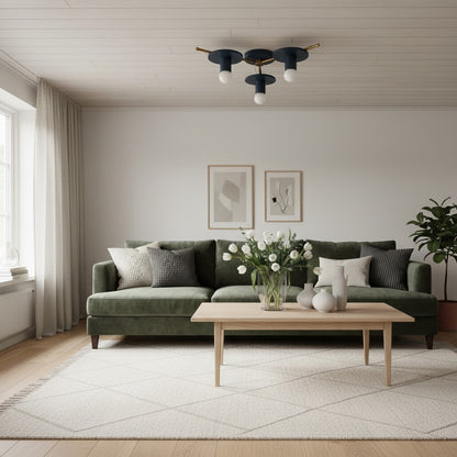 Radiro Colorful Geometric Globe Ceiling Light – Modern Minimalist Fixture for Living Rooms