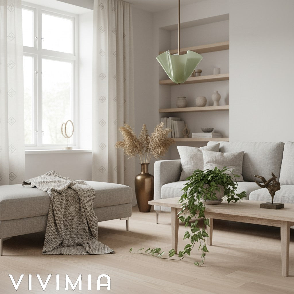 Bellina Floral Glass Pendant Light – Modern Elegance for Dining & Entryways