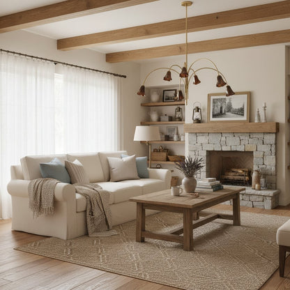 Bellina Sculptural Glass Lily Chandelier – Modern Romantic Pendant Light for High Ceilings