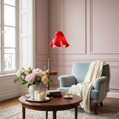 Bellina Sculptural Floral Pendant Light Contemporary Ceiling Fixture for Living Room