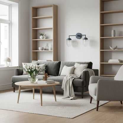 Tierlux Glass Colorful Geometric Art Deco Wall Sconce – Modern Vanity Light for Bathrooms