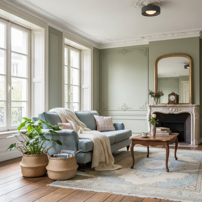 Cerova Porcelain Flushmount – Modern Minimalist Design – Perfect for Living & Dining Areas