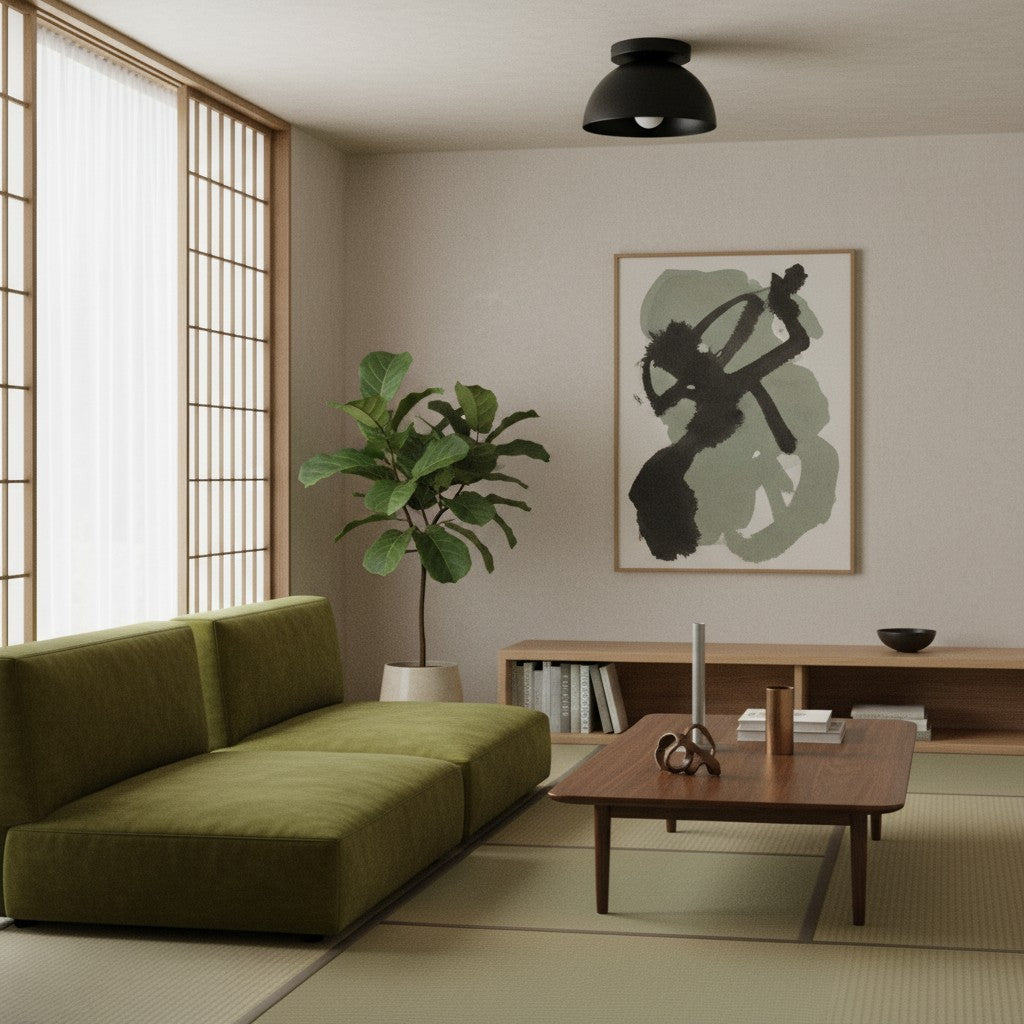 Metio Dome Minimalist Ceiling Light Modern Design for Bedrooms & Hallways