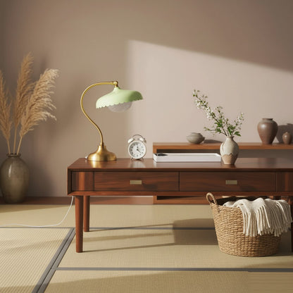 Rayla Vintage Modern Scallop Ceiling Light – Ambient Glow – Living Room & Bedroom