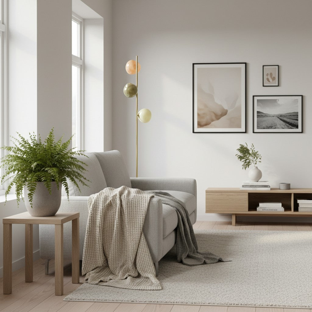 Clustered Opal Glass Floor Lamp – Modern Minimalist Style – Ideal for Living Room or Bedroom