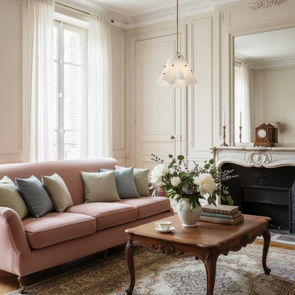 Bellina Sculptural Floral Pendant Light Contemporary Ceiling Fixture for Living Room