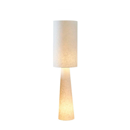 Rustikale zylindrische Leinen Stehlampe für Wohnzimmer