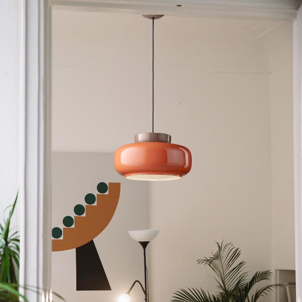 Maracana Keramik Glas Pendelleuchte Vintage Glas Macaron
