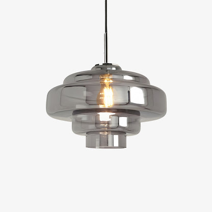 Koloro Millie Stufen Pendelleuchte aus Glas - Retro Stil für Wohn- und Esszimmer