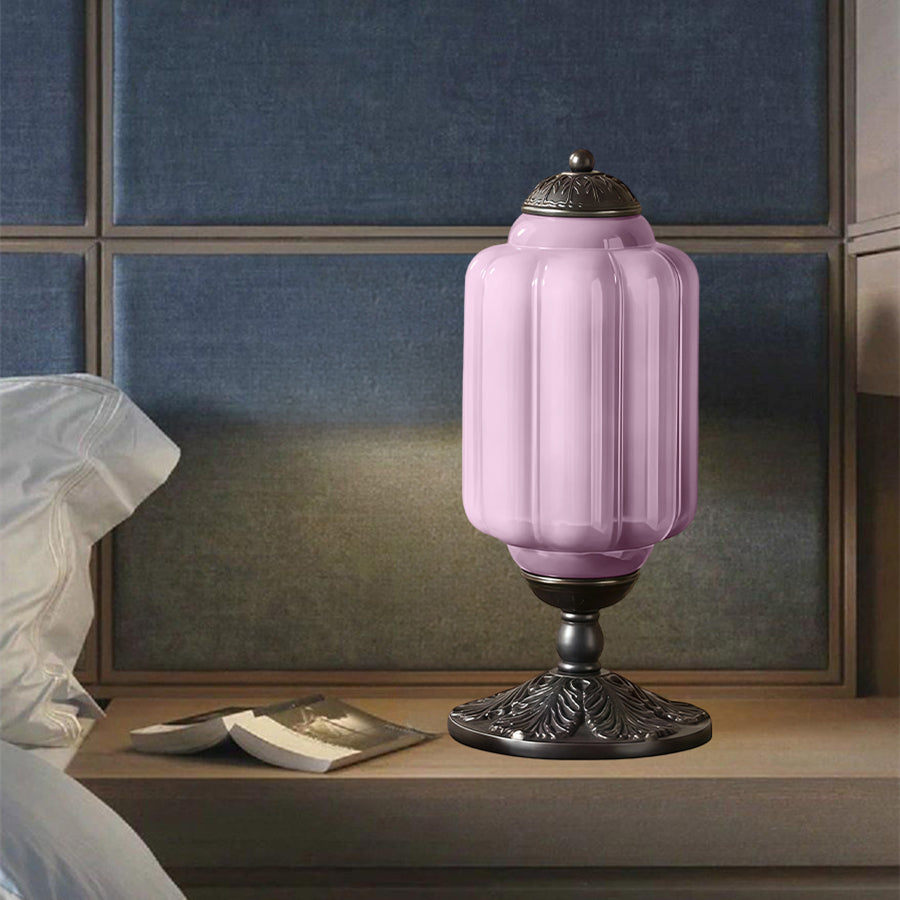 Eloise Tischlampe - Vintage Design Glas Tischlampe