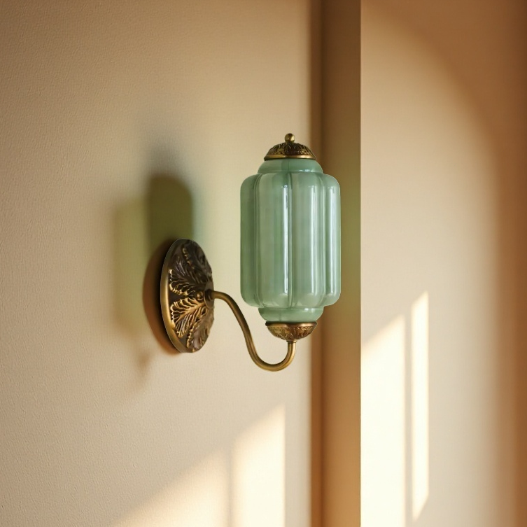 Eloise Glas Wandleuchte - Vintage Wandleuchte Milchglas