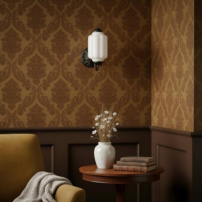 Eloise Glass Sconce - Vintage Milk Glass Wall Lamp