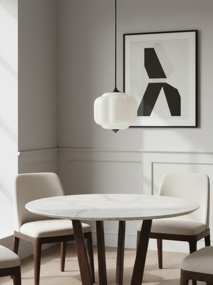 Eloise Glass Pendant Light - Vintage Pendant Light Dining Table