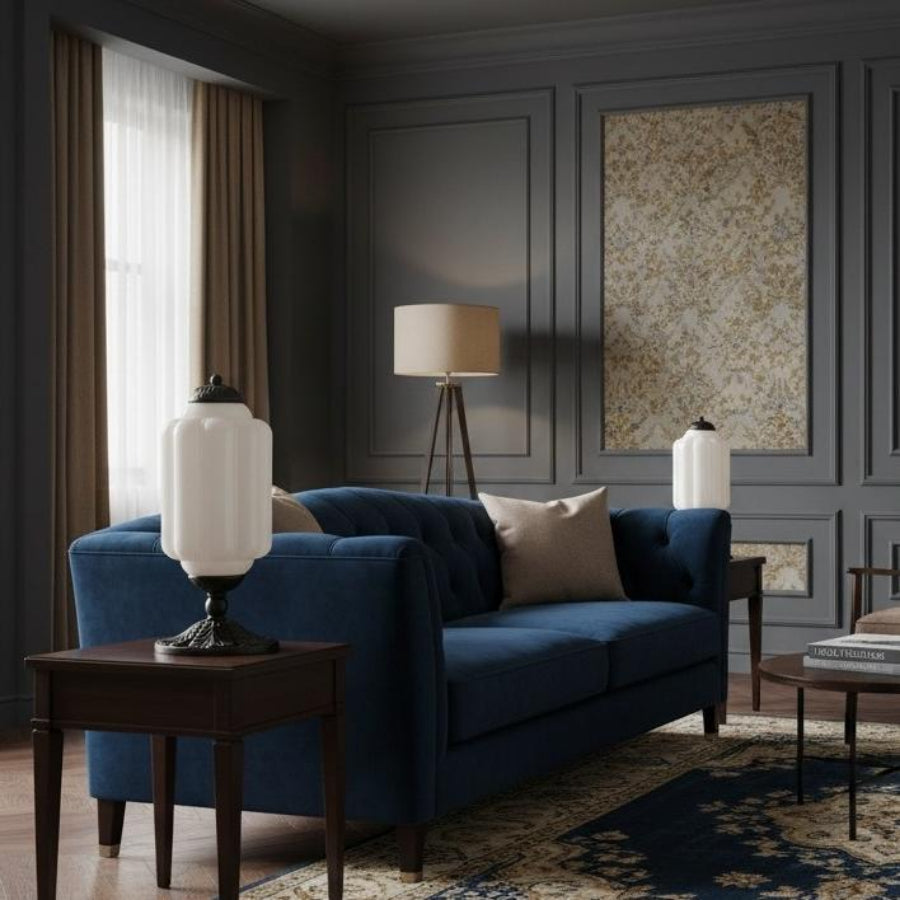 Eloise Table Lamp - Vintage Design Glass Table Lamp