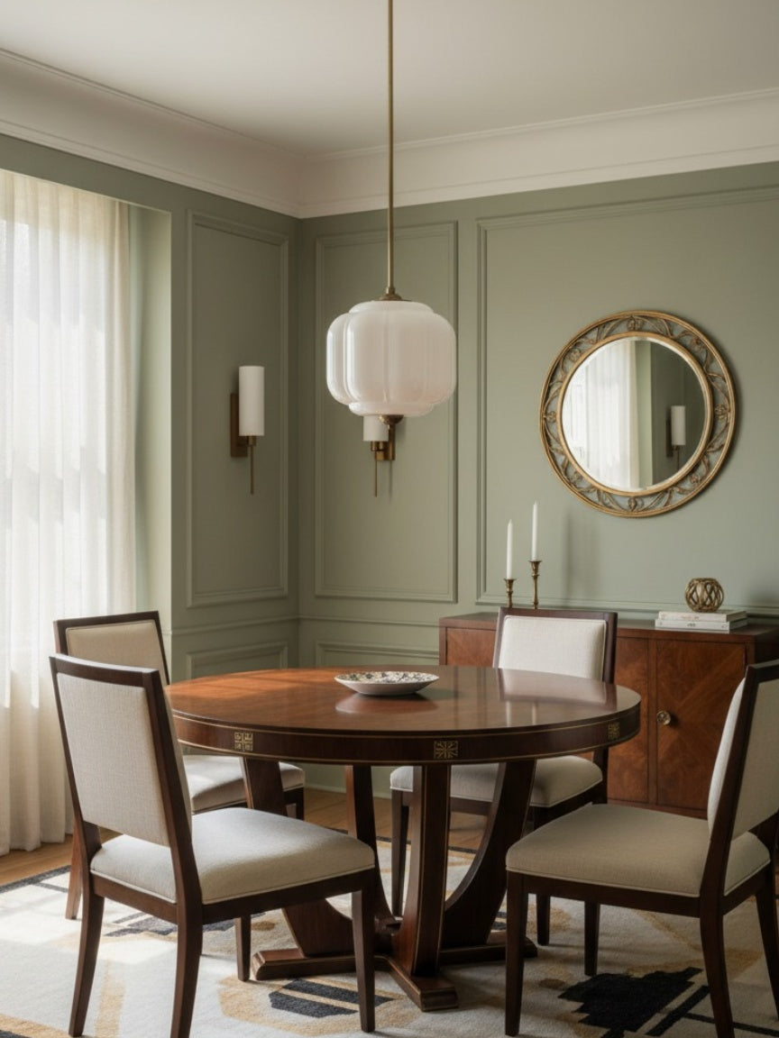 Eloise Glass Pendant Light - Vintage Pendant Light Dining Table