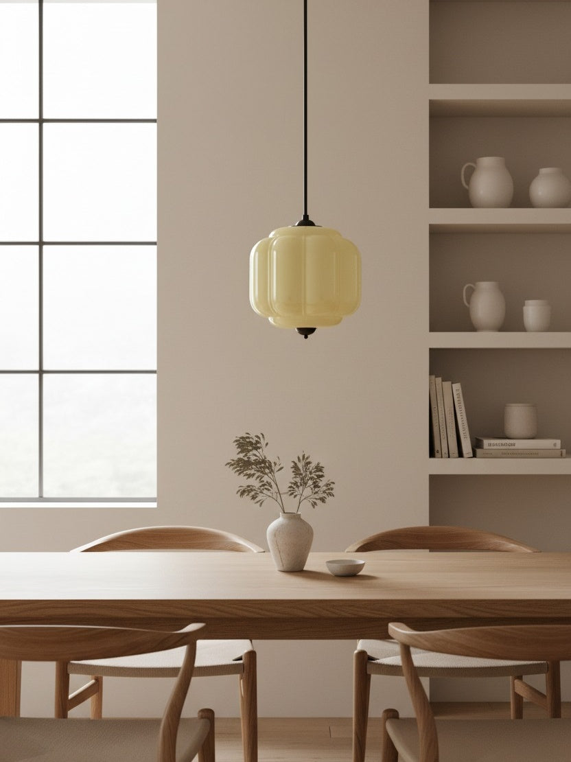 Eloise Glass Pendant Light - Vintage Pendant Light Dining Table