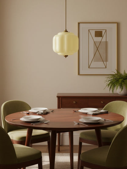 Eloise Glass Pendant Light - Vintage Pendant Light Dining Table