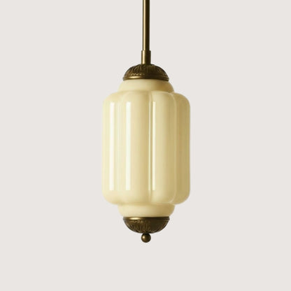 Eloise Petite Pendant Light - Vintage Milk Glass Lamp
